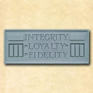 Larkin Integrity Loyalty Fidelity Plaque