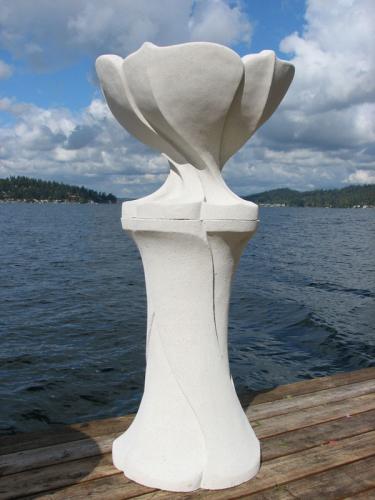 Art Nouveau Vase with Pedestal